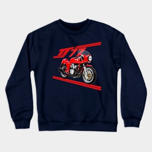 retro motorcycle racing Crewneck Sweatshirt